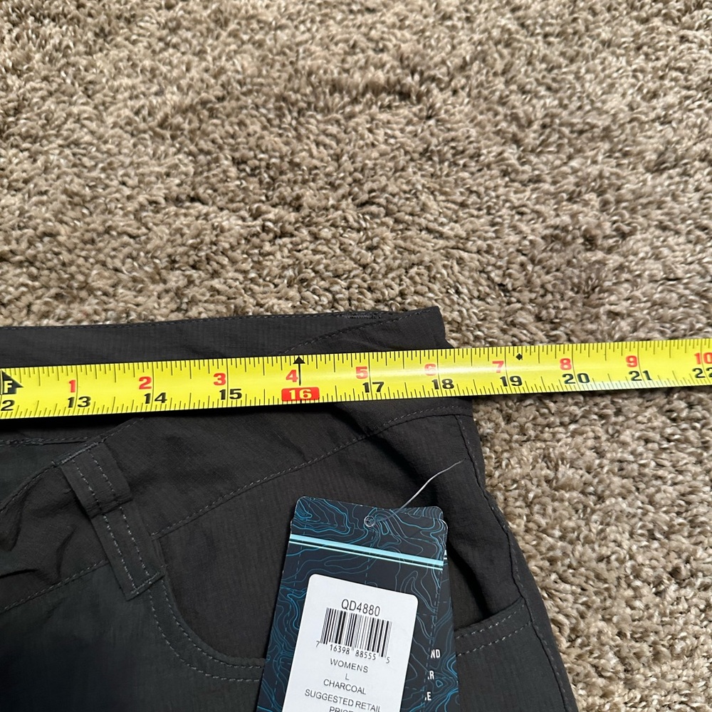 American Outback women’s large charcoal black Shorts nwt - Picture 7 of 9